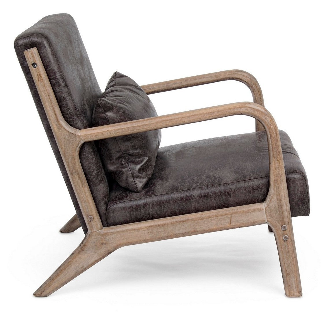 Sessel Ancilla in Dunkelbraun von Bizzotto