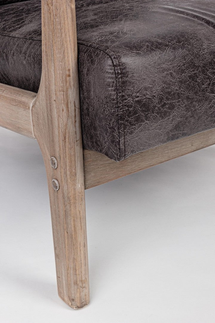 Sessel Ancilla in Dunkelbraun von Bizzotto