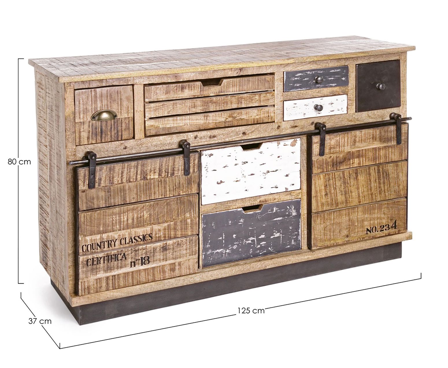 Sideboard Tudor 7S 2T von Bizzotto I STUFF Shop