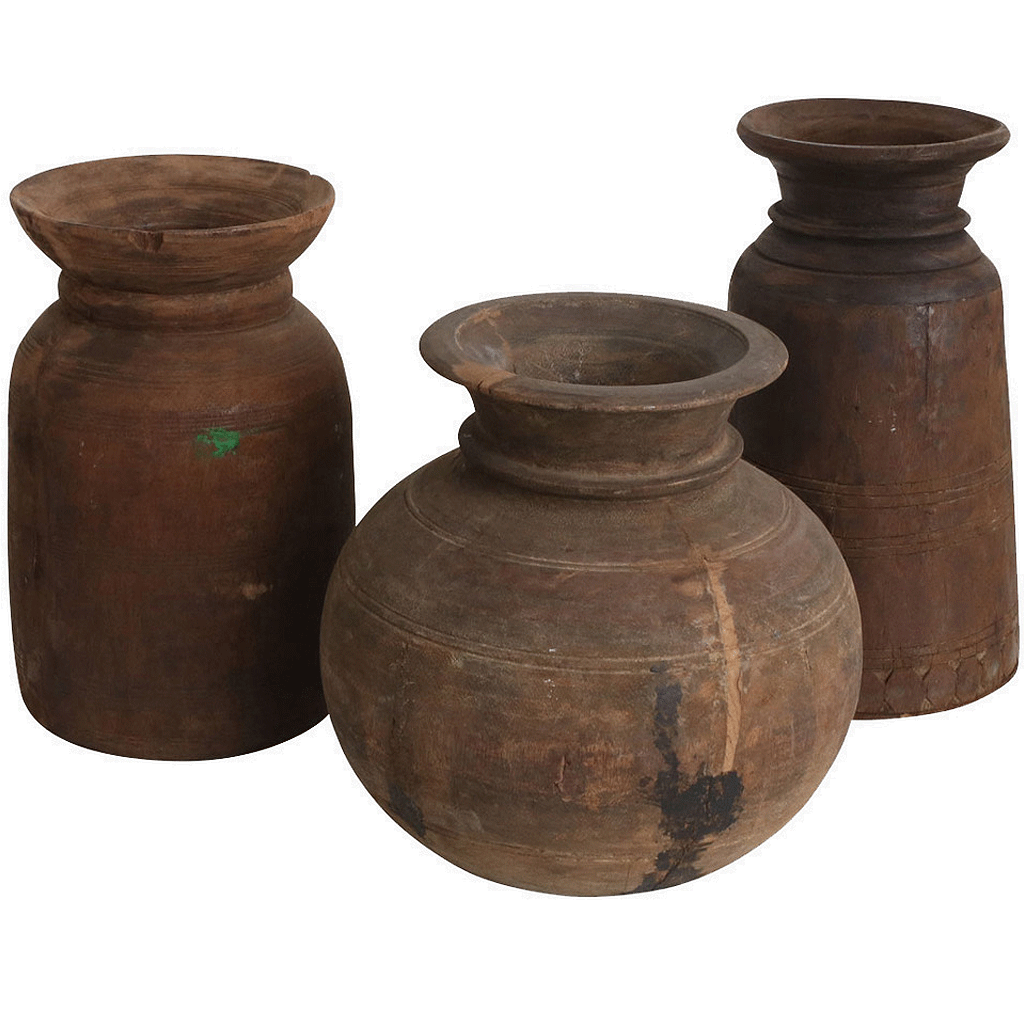 Nepalesische Bodenvase H38cm