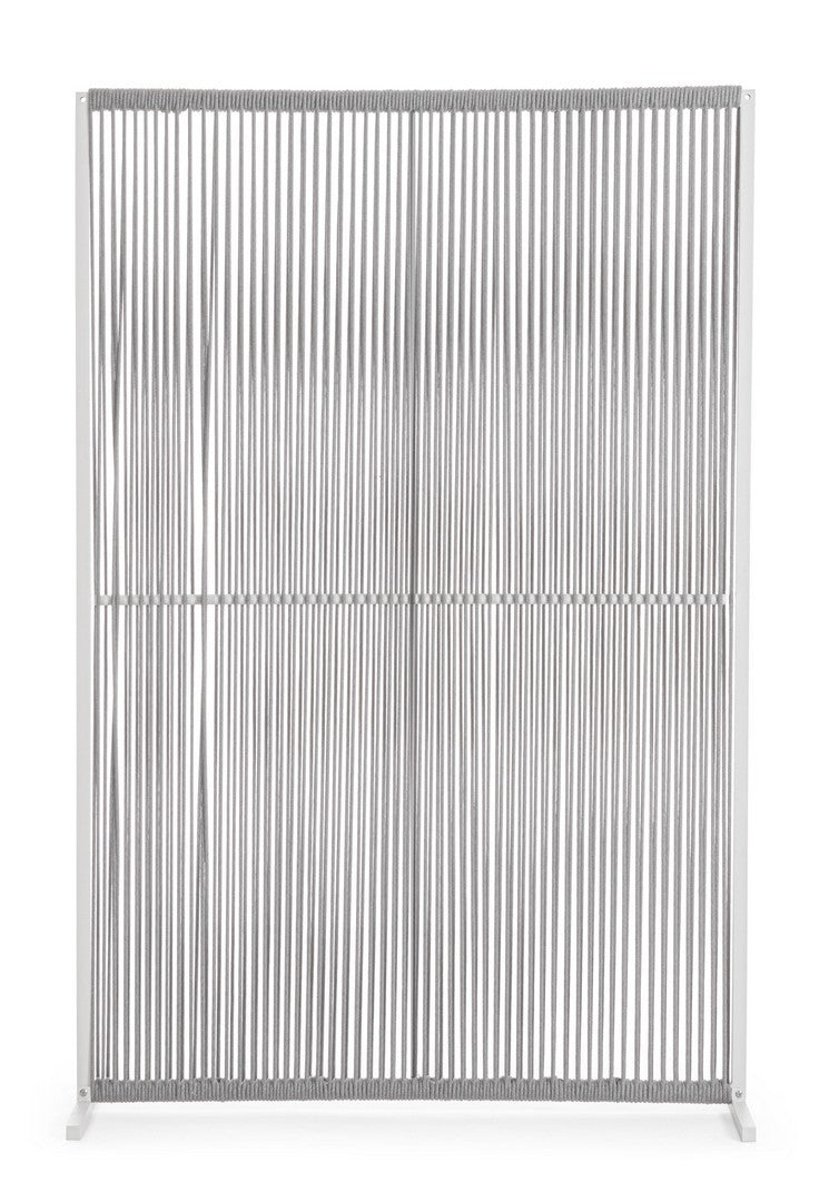 Paravent Paxson 120x180 cm weiß/grau