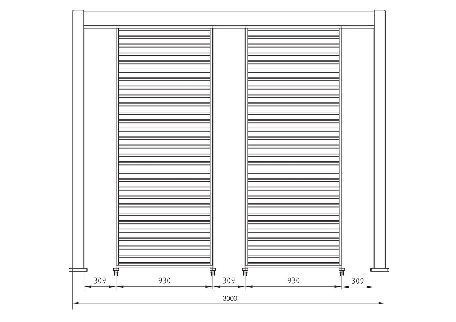 Pergola Ocean 3x4m weiß I STUFF Shop