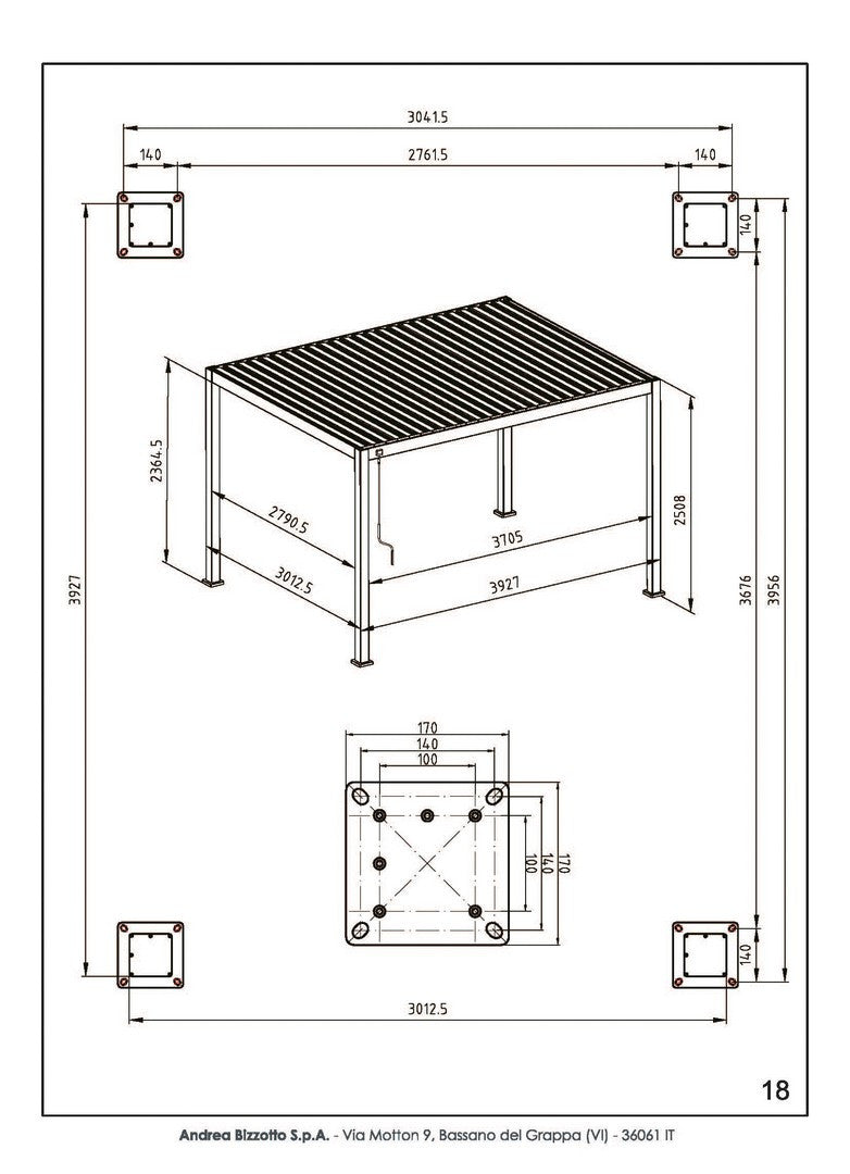 Pergola Ocean 3x4m weiß I STUFF Shop