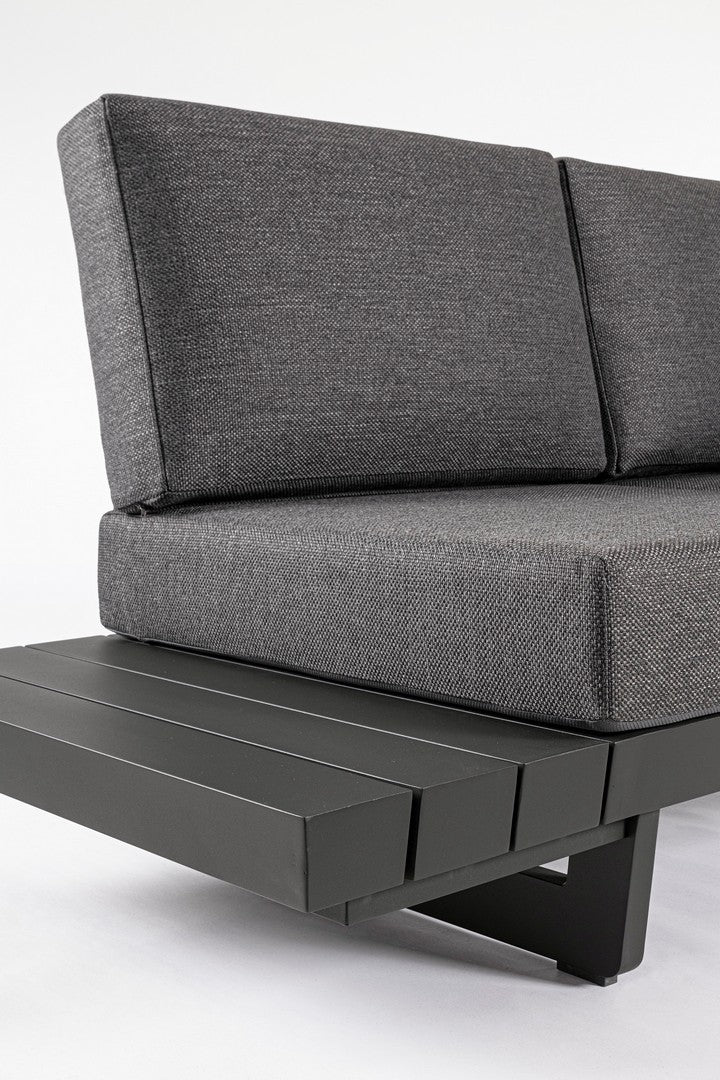 Modulare Outdoor Lounge Infinity in Anthrazit aus Aluminium | Bizzotto bei STUFF Shop kaufen