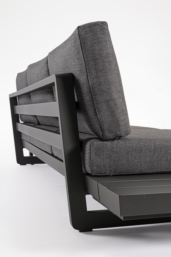 Modulare Outdoor Lounge Infinity in Anthrazit aus Aluminium | Bizzotto bei STUFF Shop kaufen