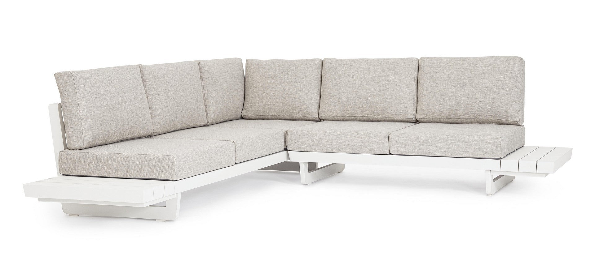 Outdoor Lounge Infinity Modular 2-Set in Weiß mit Olefin-Polstern | Bizzotto bei STUFF Shop kaufen