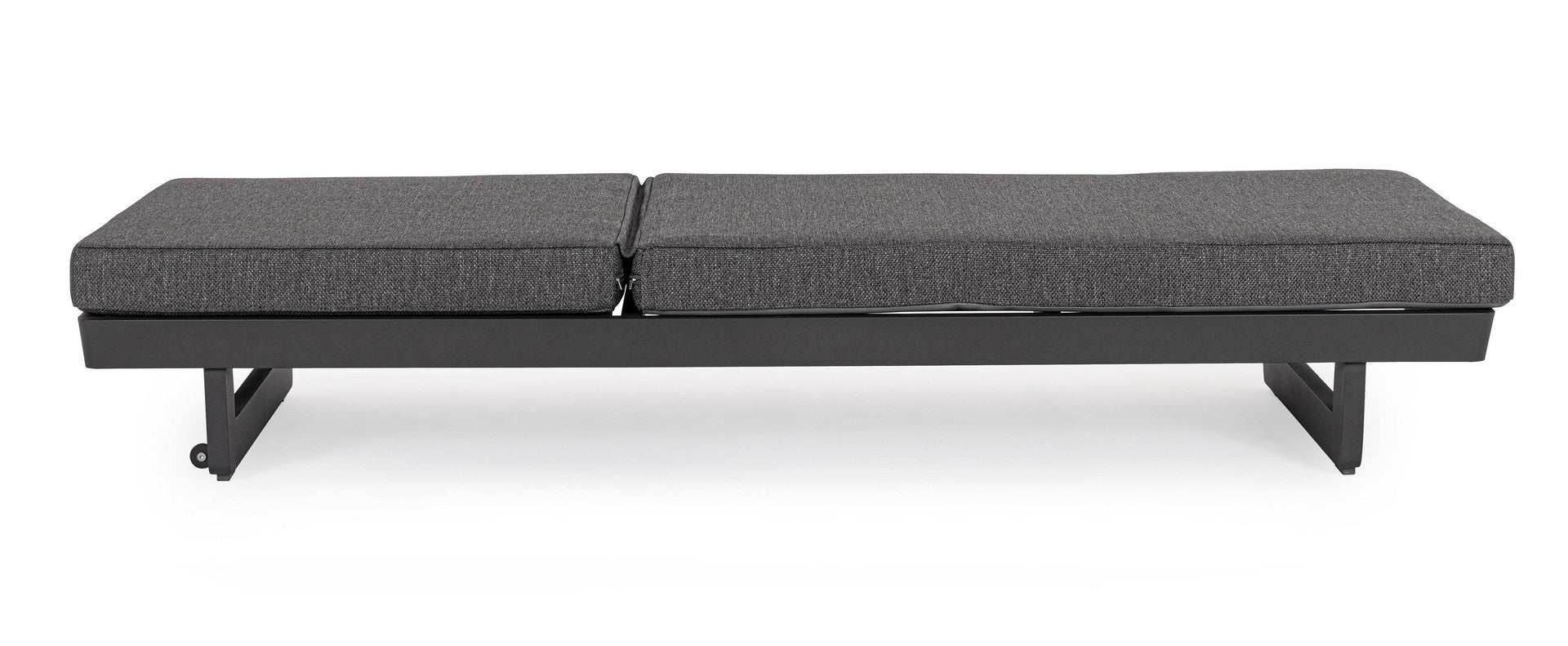 Outdoor Sonnenliege Infinity in Anthrazit aus Aluminium mit verstellbarer Rückenlehne | Bizzotto bei STUFF Shop kaufen