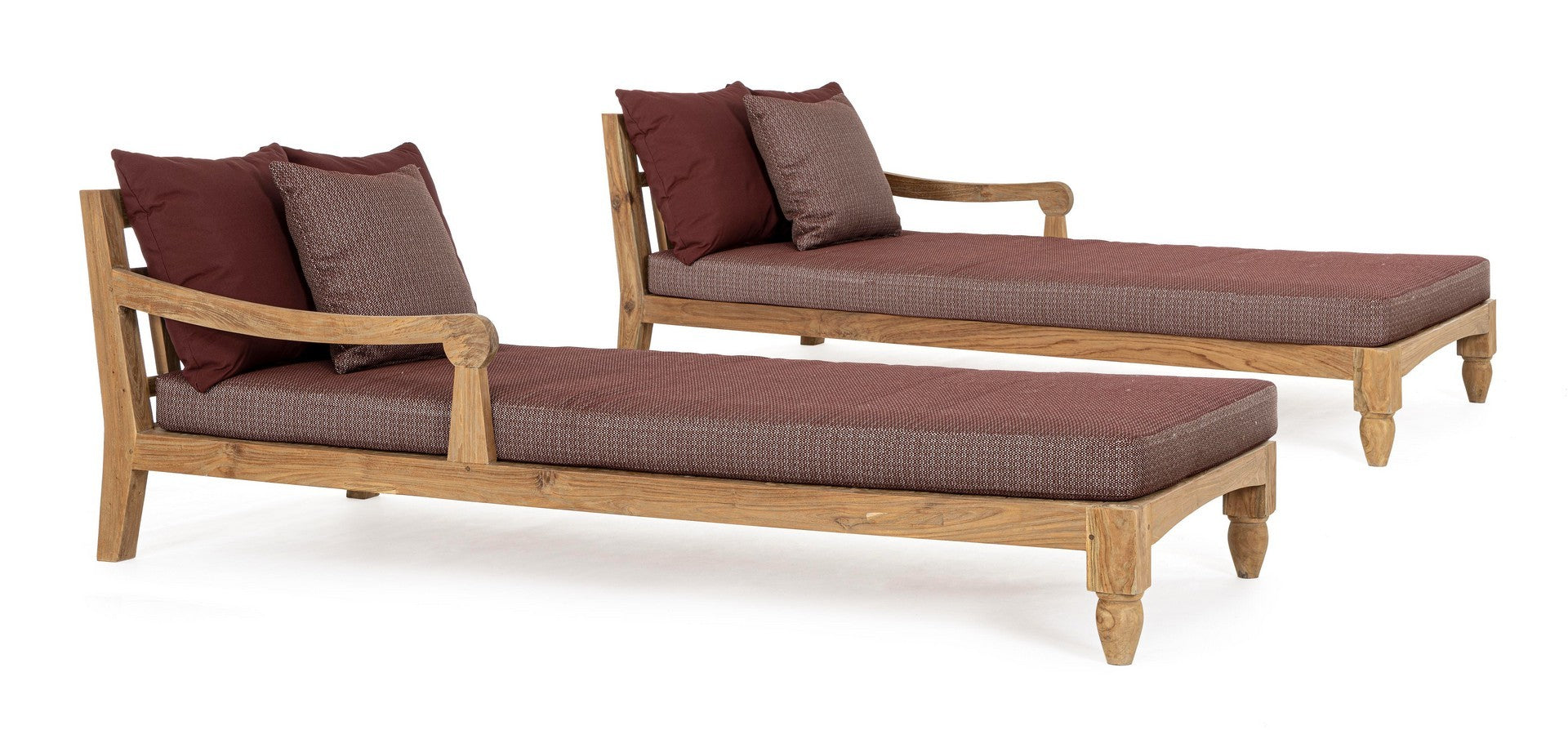 2-Set Daybed Bali weinrot | Bizzotto bei STUFF Shop kaufen