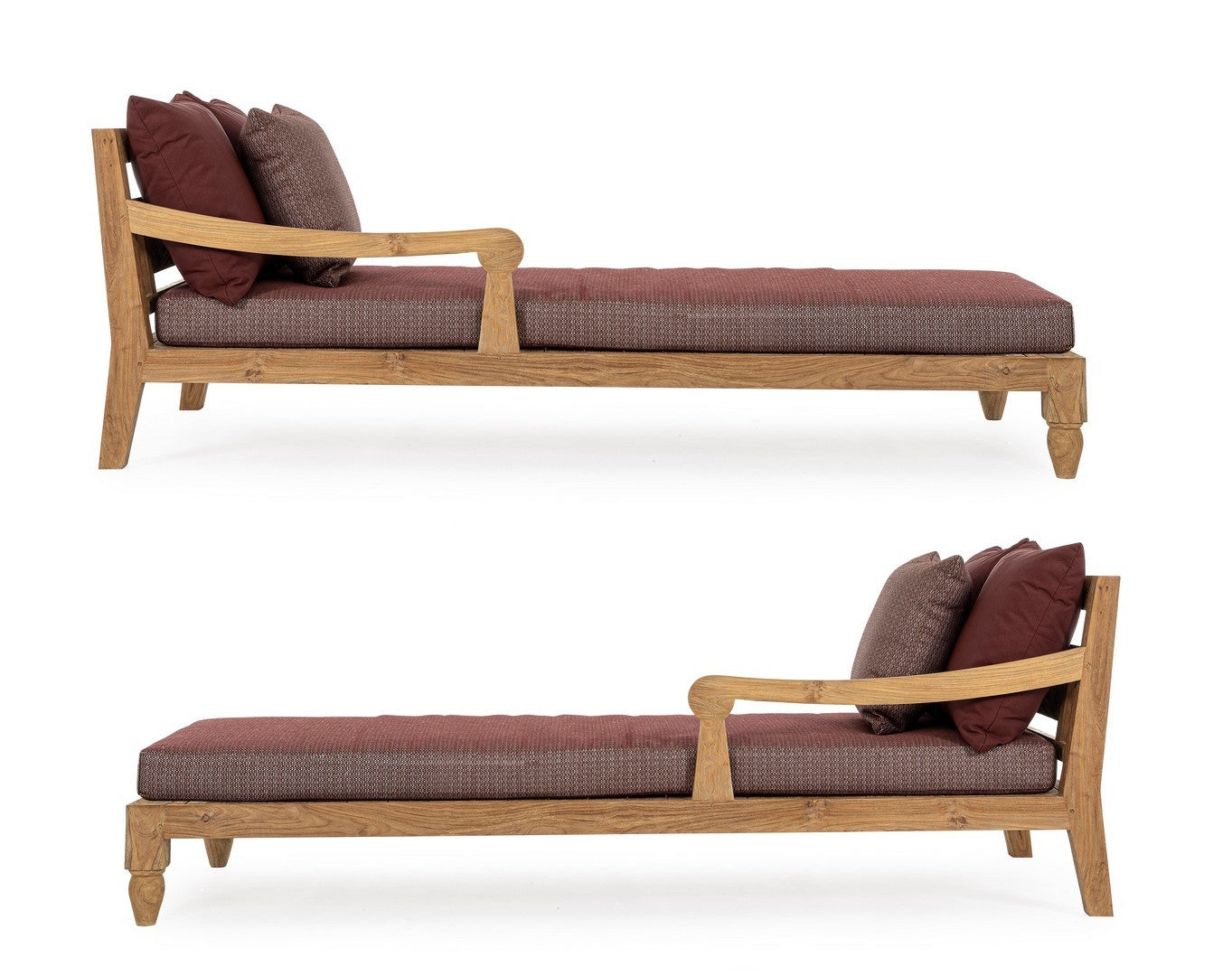 2-Set Daybed Bali weinrot | Bizzotto bei STUFF Shop kaufen