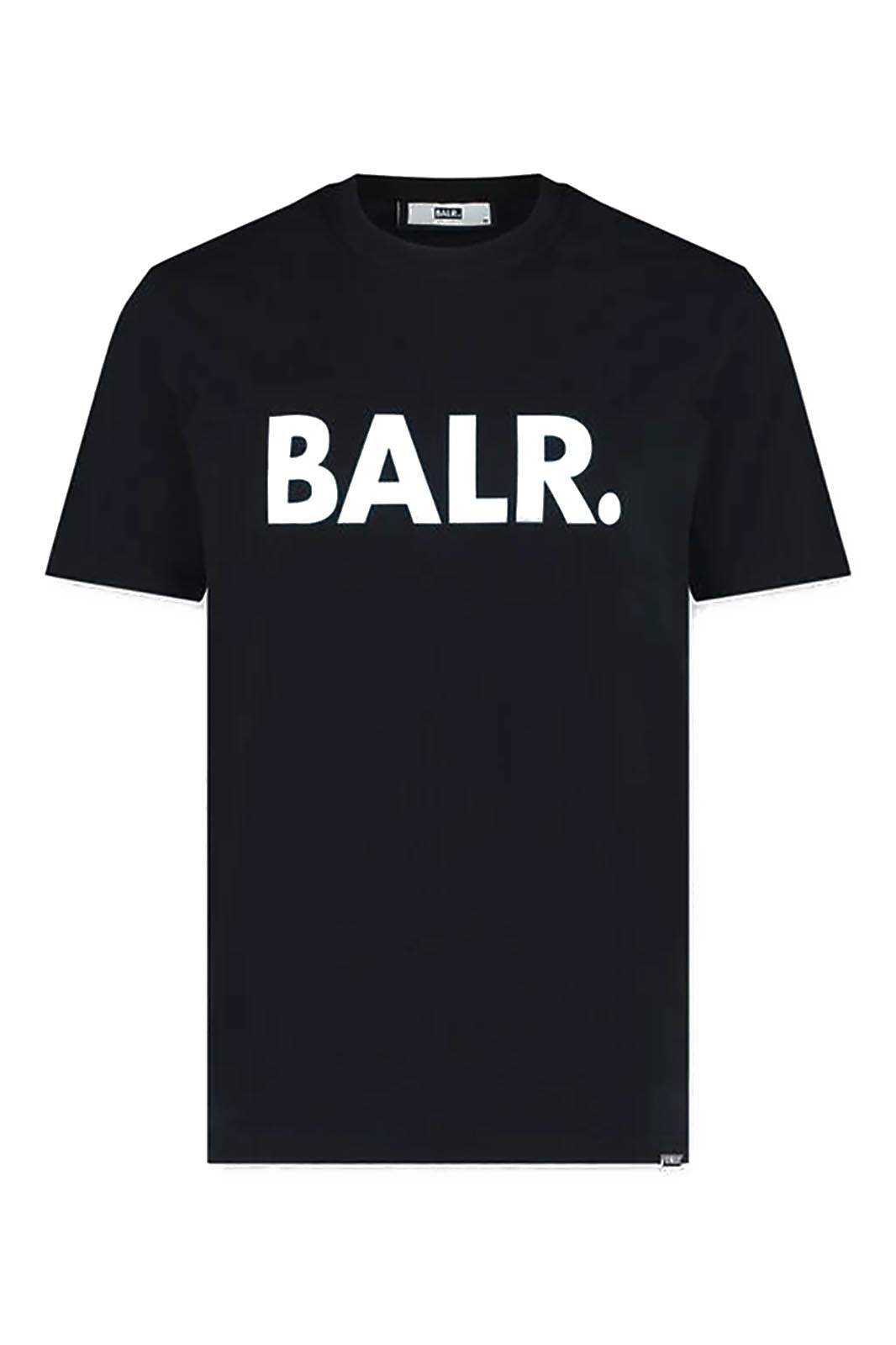 BALR. Brand Straight T-Shirt Jet Black mit Logo | STUFF Shop