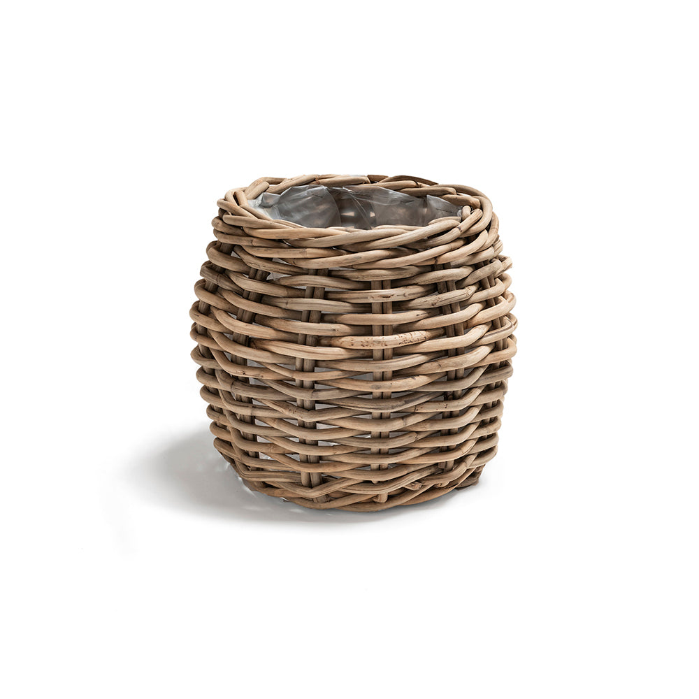Pflanzkorb Eric Ø65 x H55 cm aus handgeflochtenem Rattan | Gommaire Organic Living bei STUFF Shop kaufen