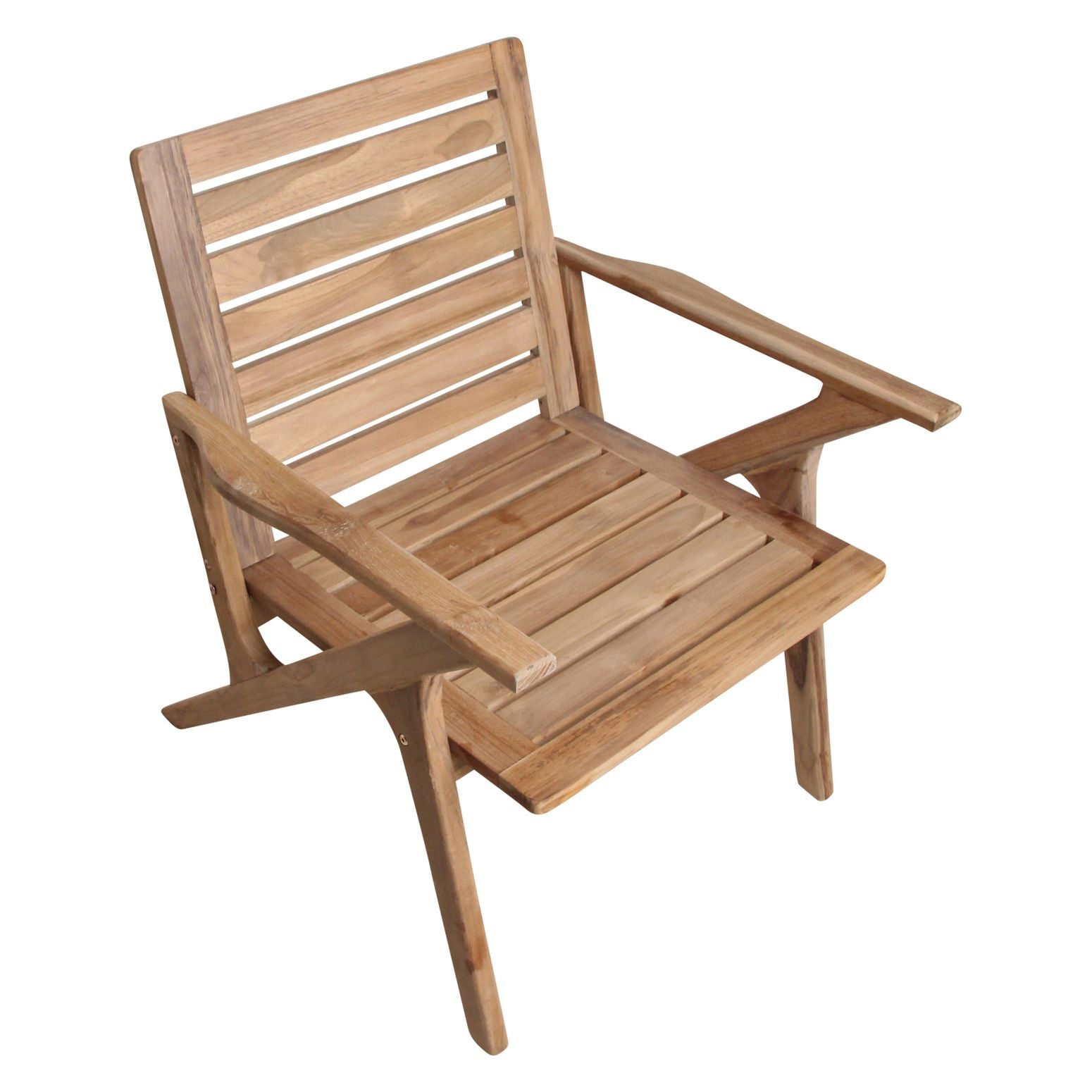 Detailansicht von oben des Outdoor Stuhls Odin Teak