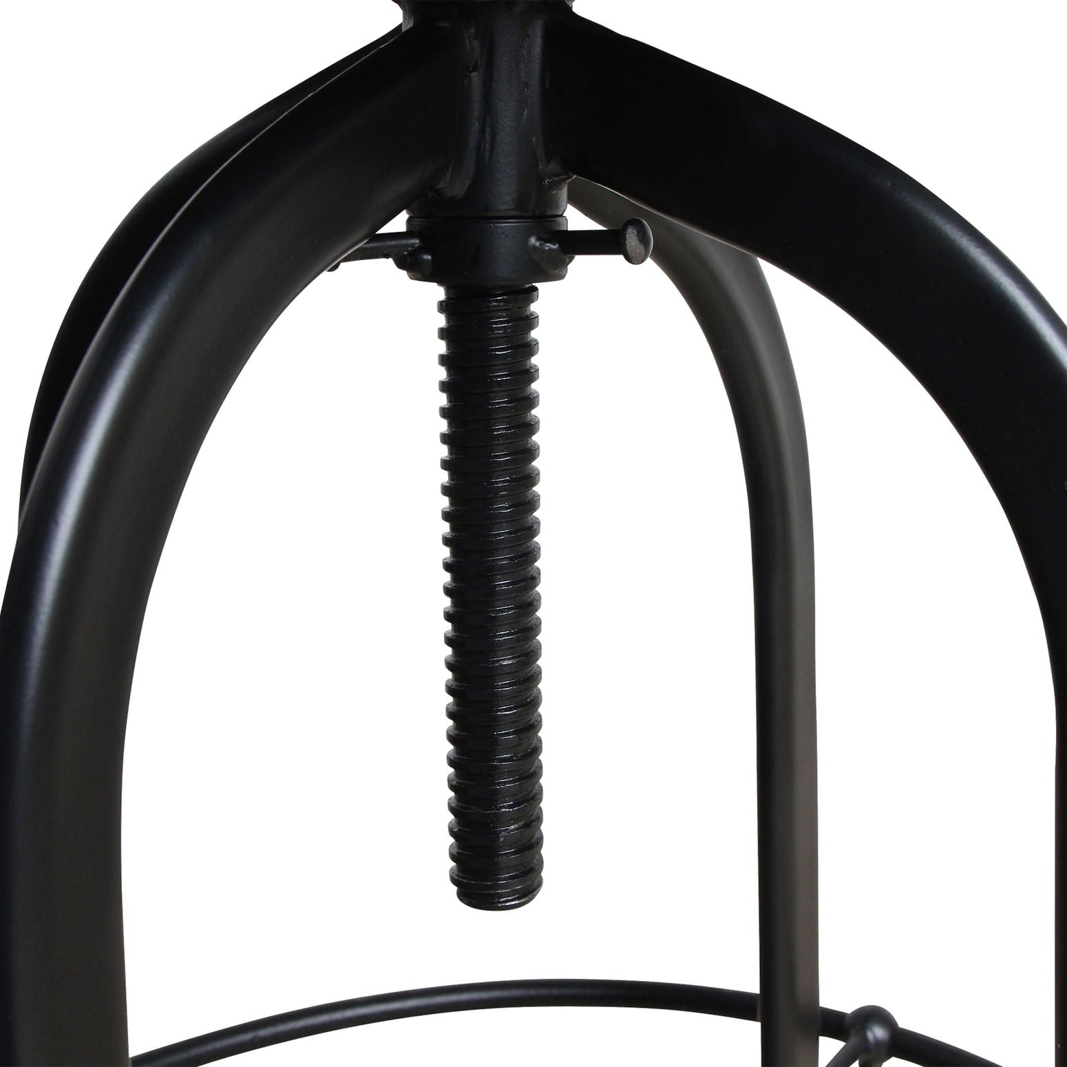 Maschinist Barstuhl Mangoholz black - Industrial Loft