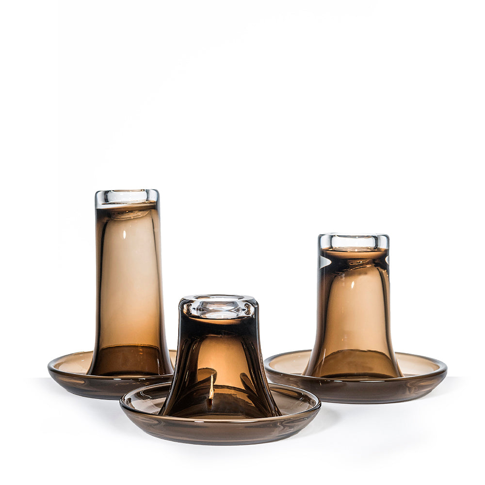 Kerzenhalter LUZ Medium - Klarglas