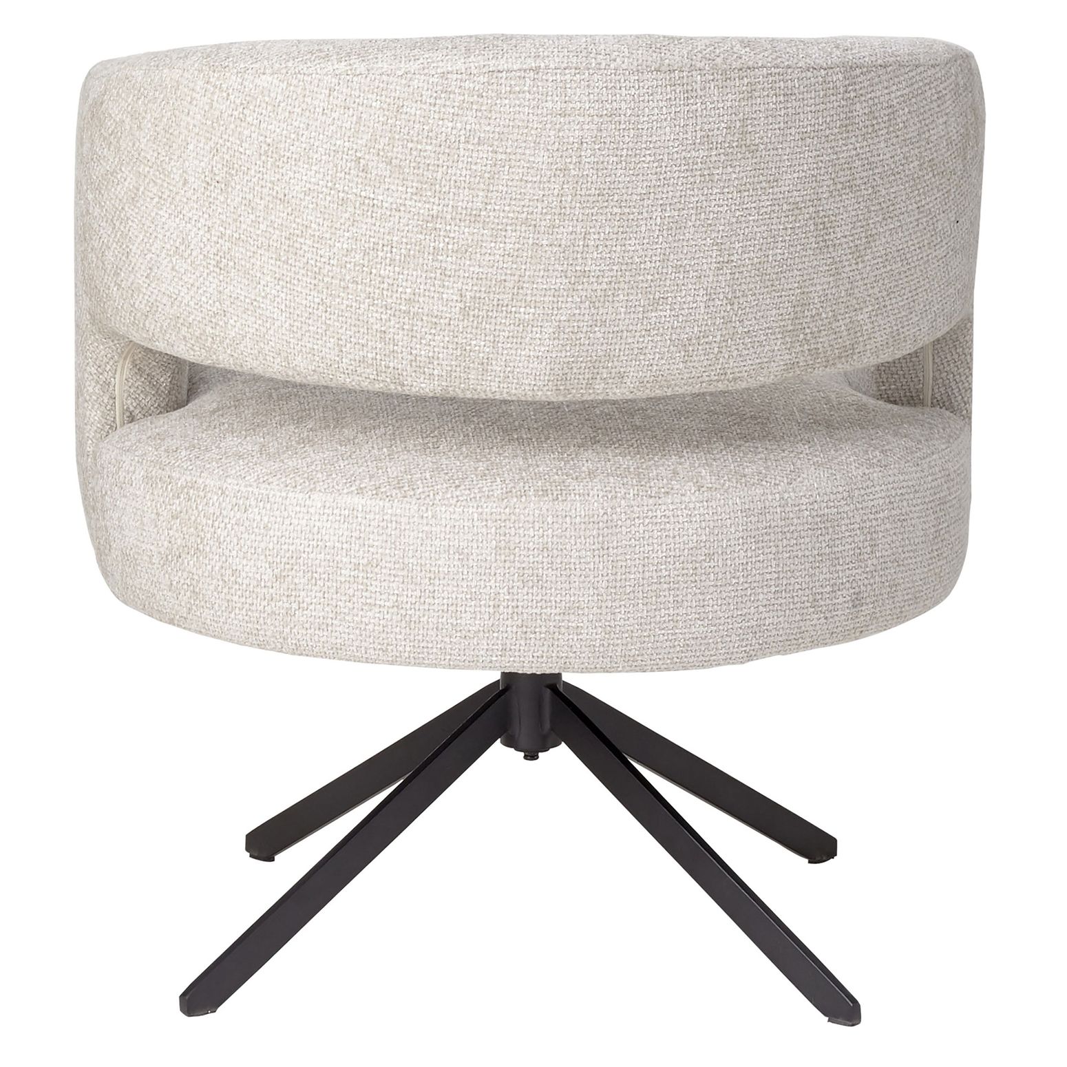 Der vielseitige 'Armlehnenstuhl Baldr by PTMD' in den Farben Rust und Cream, ideal als eleganter Esszimmerstuhl oder bequemer kleiner Sessel.
