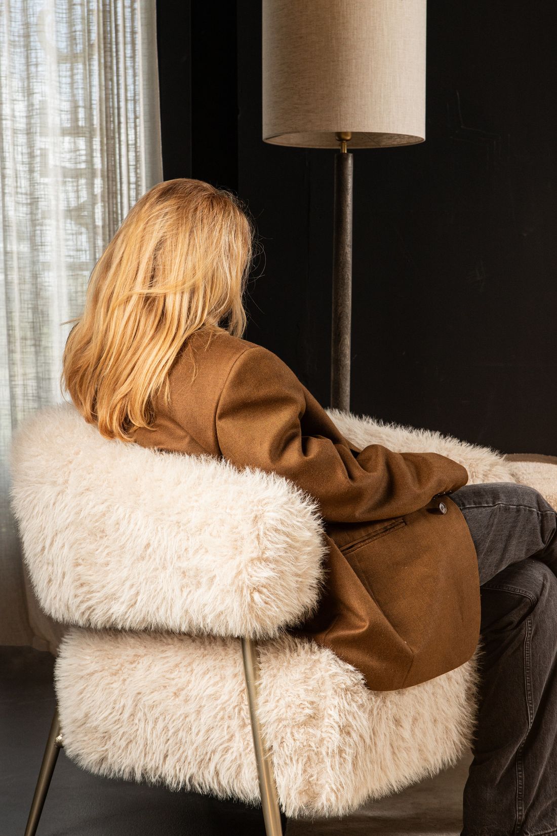 Sessel Hair – Gemütlicher Chic in Creme PTMD | STUFF Shop