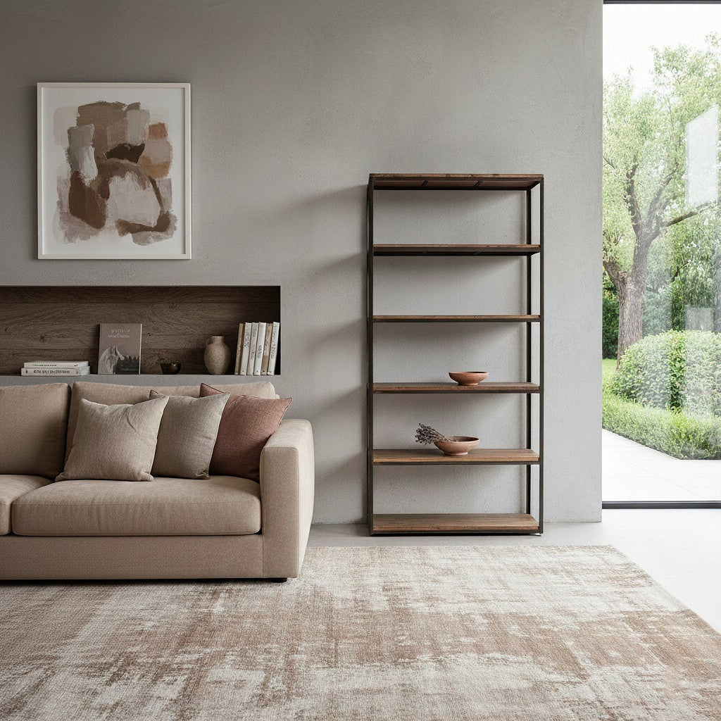 Industrielles Regal Factory aus der STUFF Loft Kollektion mit Altmetall und recyceltem Holz