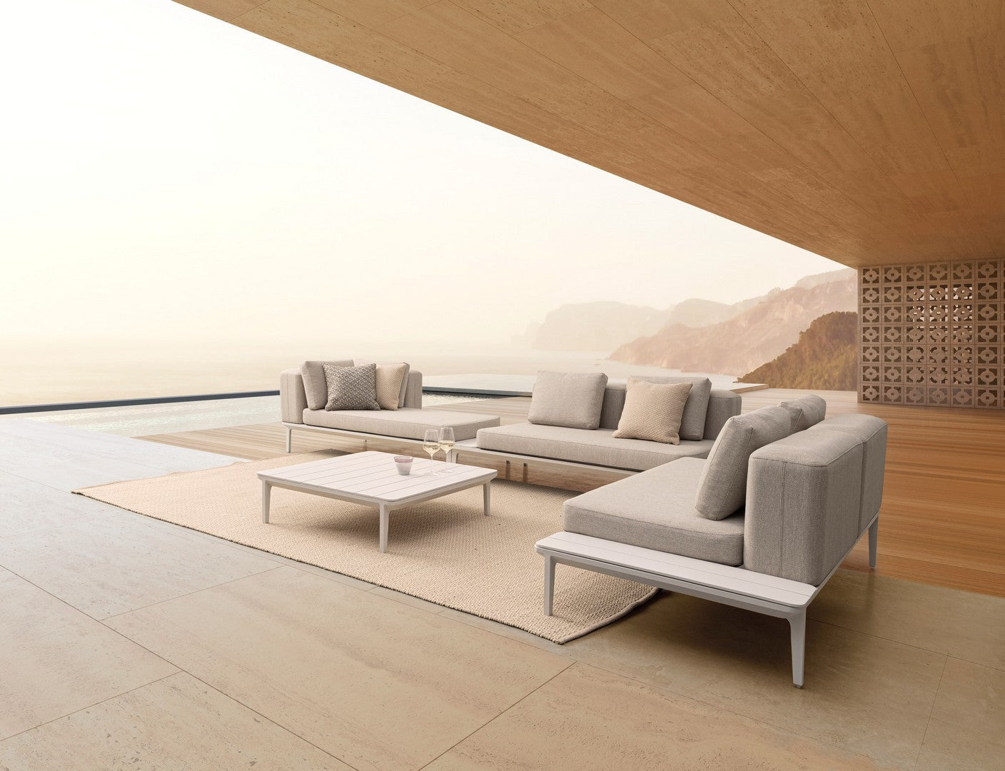 Outdoor-Teppich Savan Beige