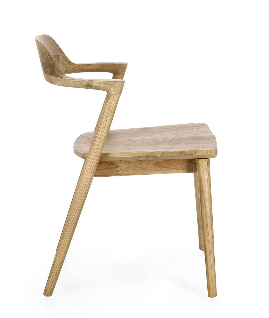 Stuhl AMERY aus Sungkai-Holz mit natürlichem Finish