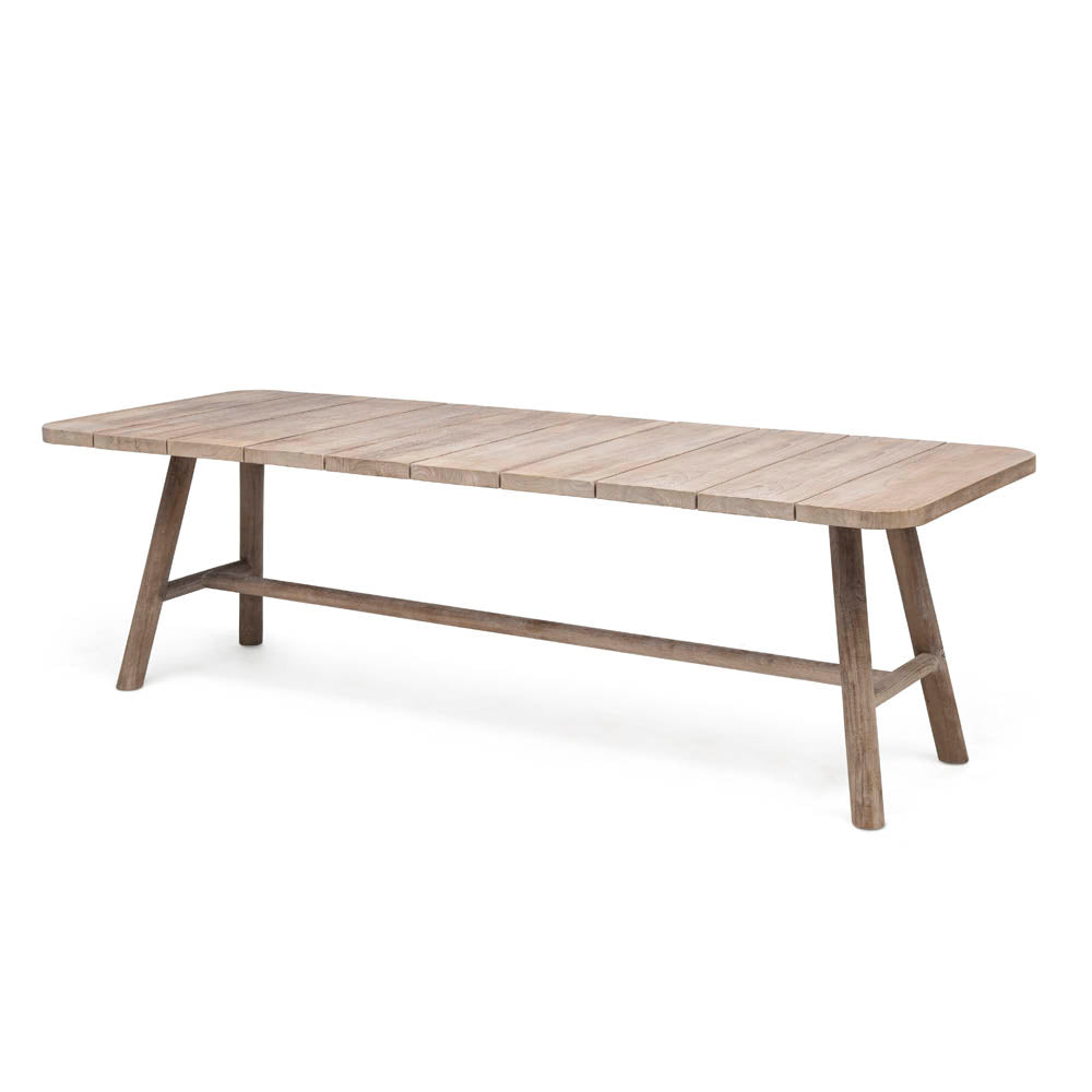 Esstisch Mieke Teak von Gommaire in Natural Grey – Outdoor Essbereich