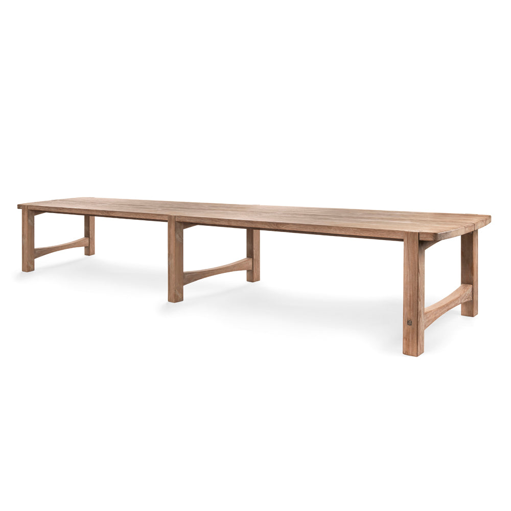 Gommaire Outdoor Esstisch XXL Jacoba Teak Natural Grey