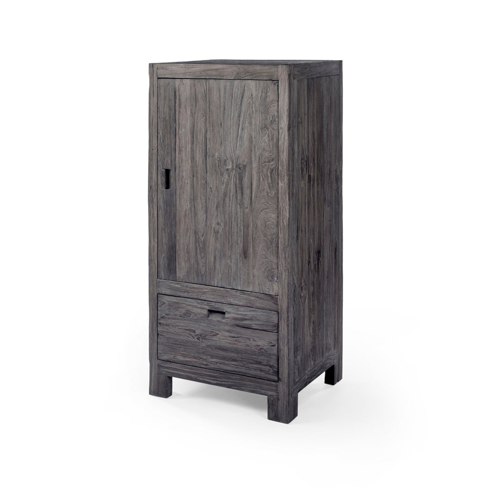 Schrank Alamanis Teak Fume von Gommaire in rauchgrauer Farbe, hergestellt aus wiederverwertetem Holz