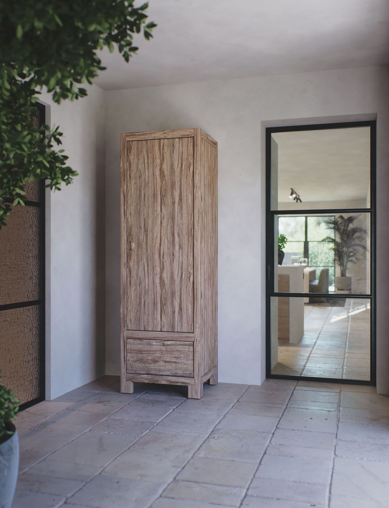 Garderobenschrank Alamanis Reclaimed Wood Old Patine von Gommaire, hergestellt aus wiederverwertetem Holz