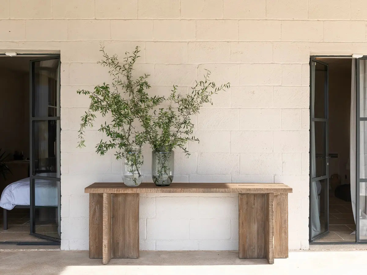 Konsolentisch Storm aus recyceltem Holz mit natürlicher Patina | Gommaire bei STUFF Shop kaufen