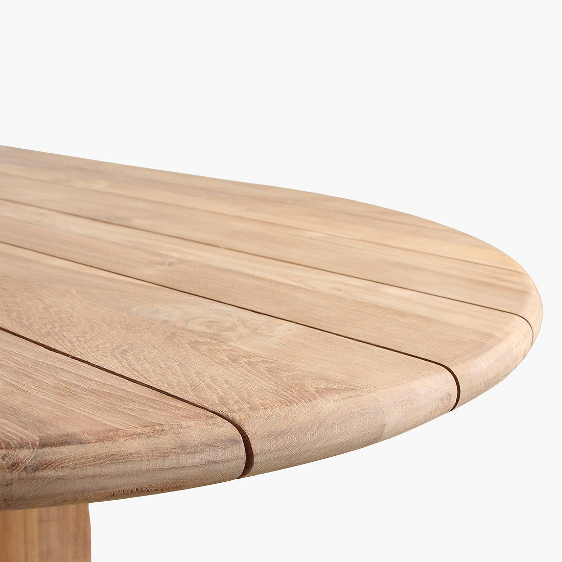 Outdoor-Esstisch Teakscape oval aus FSC-zertifiziertem Teakholz, 200 x 90 cm, wetterfest für Garten und Terrasse