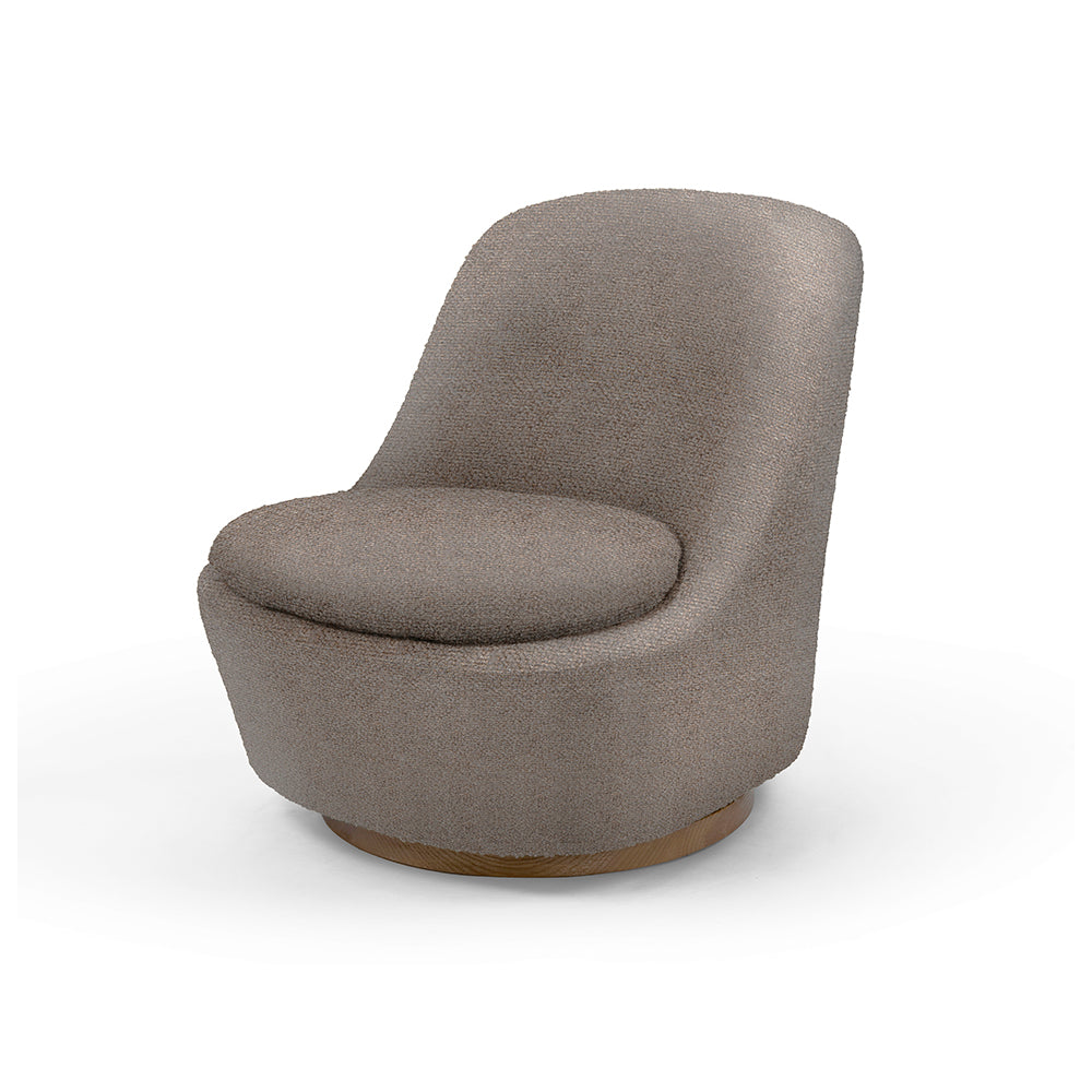 Easy Chair Liam Sand With Swivel Upholstered