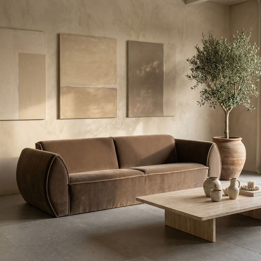 Sofa Ferre 3-Sitzer von Gommaire in hochwertiger Stoffpolsterung, modernes Design bei STUFF Shop kaufen