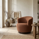 Clubsessel Nathan drehbar Terracotta
