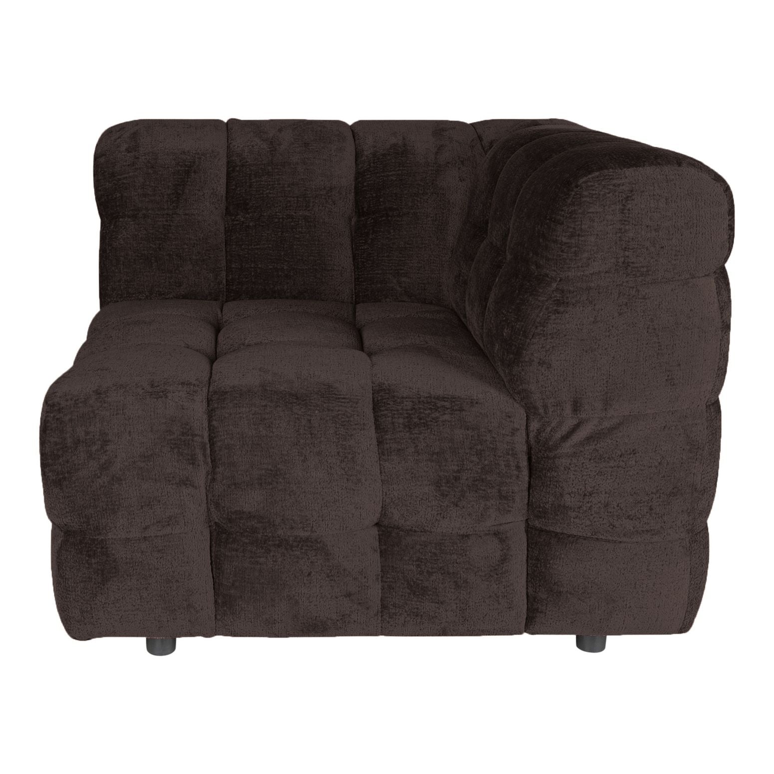 Sofa-Element Jidde Eckelement von PTMD in Dunkelgrau – flexibles Modul für modulare Wohnlandschaften