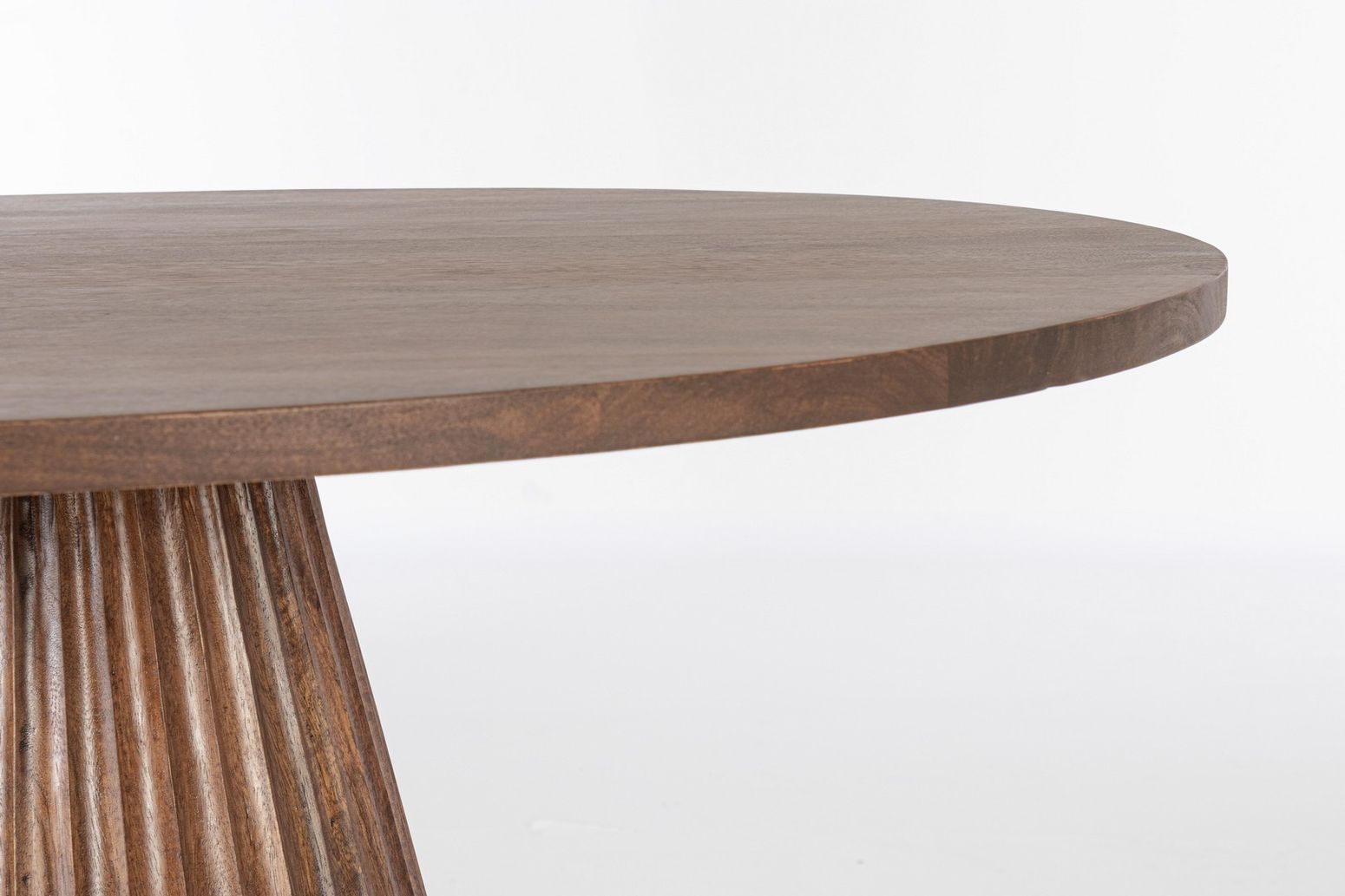 Esstisch Orissa Natur von Bizzotto, runder Esstisch aus Mangoholz, Ø120 cm, zeitloses Design