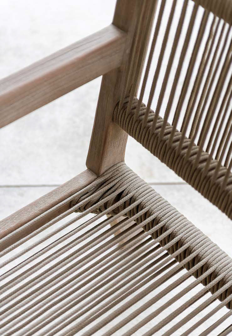 Sessel Mario ohne Polster – Gommaire Outdoor-Teakholz-Sessel