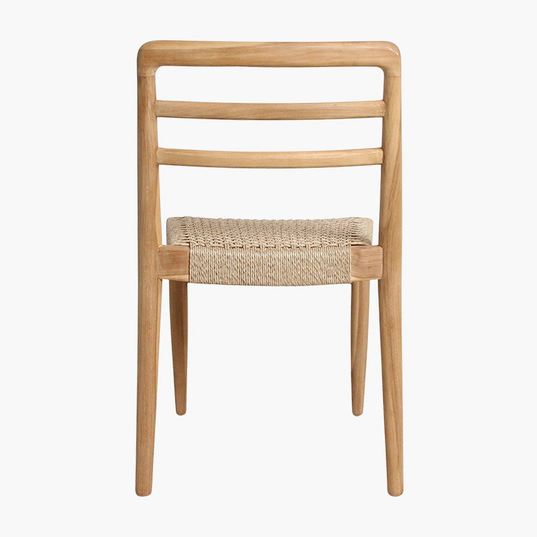 Outdoor-Stuhl Teakscape Teak natur – stilvoller Gartenstuhl aus FSC-zertifiziertem recyceltem Teakholz mit wetterfestem Rope-Geflecht