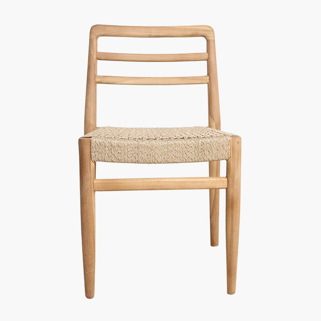 Outdoor-Stuhl Teakscape Teak natur – stilvoller Gartenstuhl aus FSC-zertifiziertem recyceltem Teakholz mit wetterfestem Rope-Geflecht