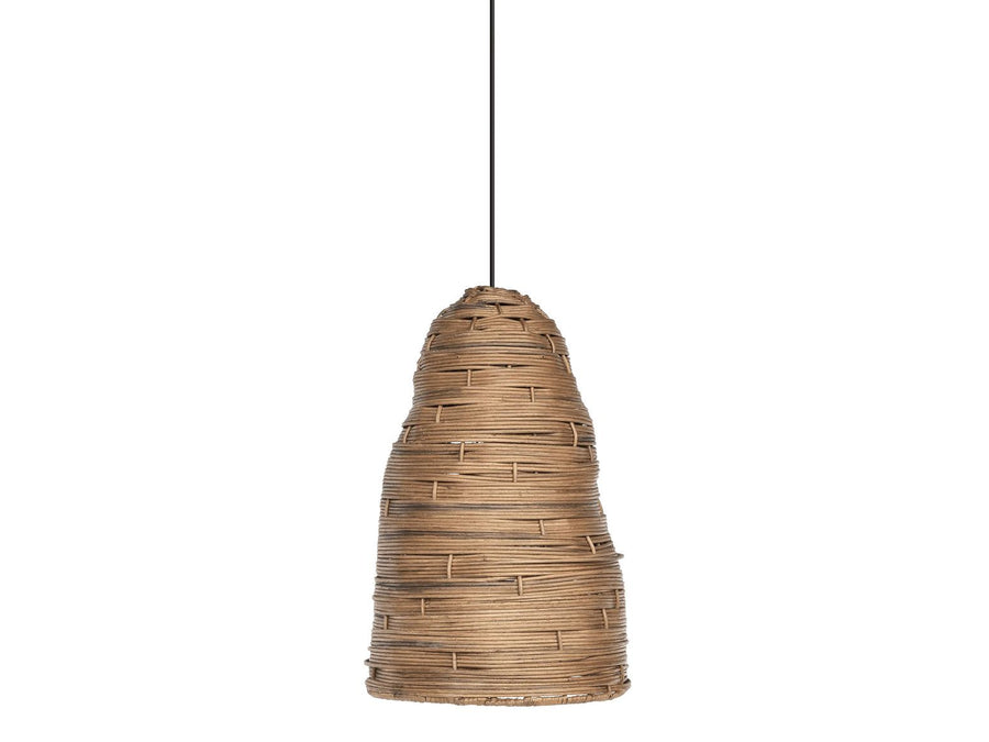 Hängelampe Nest Rattan Ø29 x H49 cm aus CL Rattan – Gommaire Organic Living