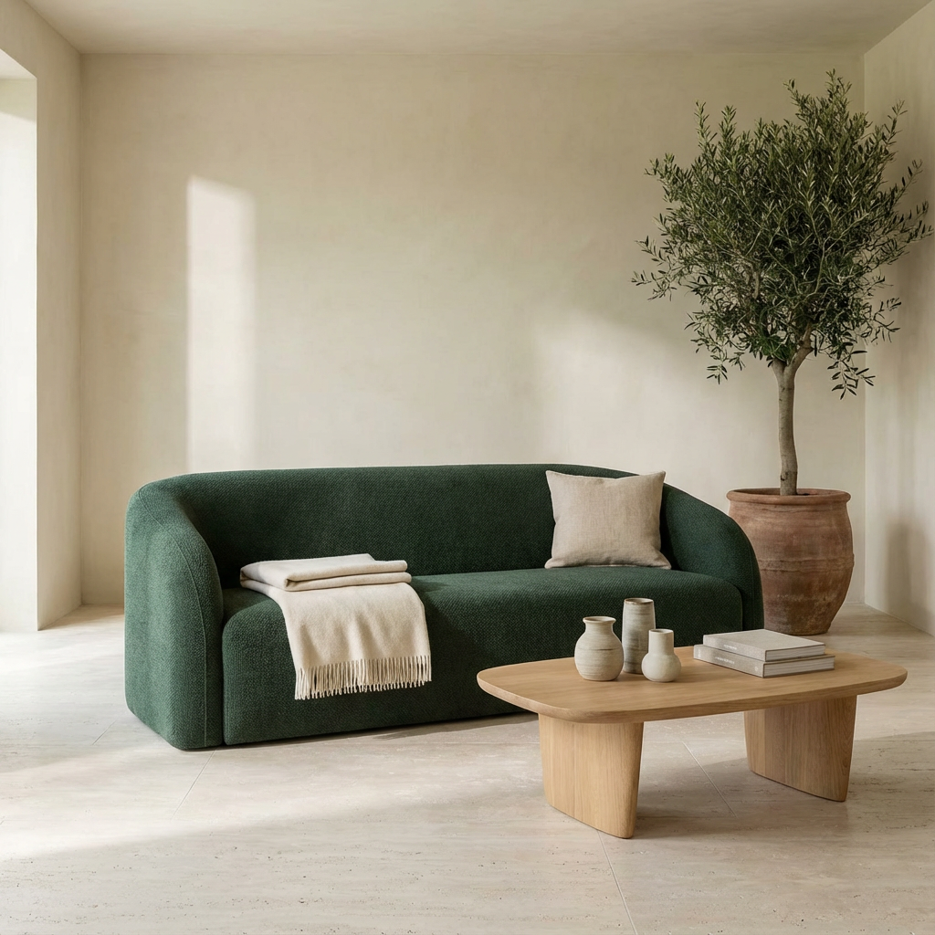 Sofa Damian 3-Sitzer in Forest aus der Gommaire Organic Living Kollektion bei STUFF Shop kaufen