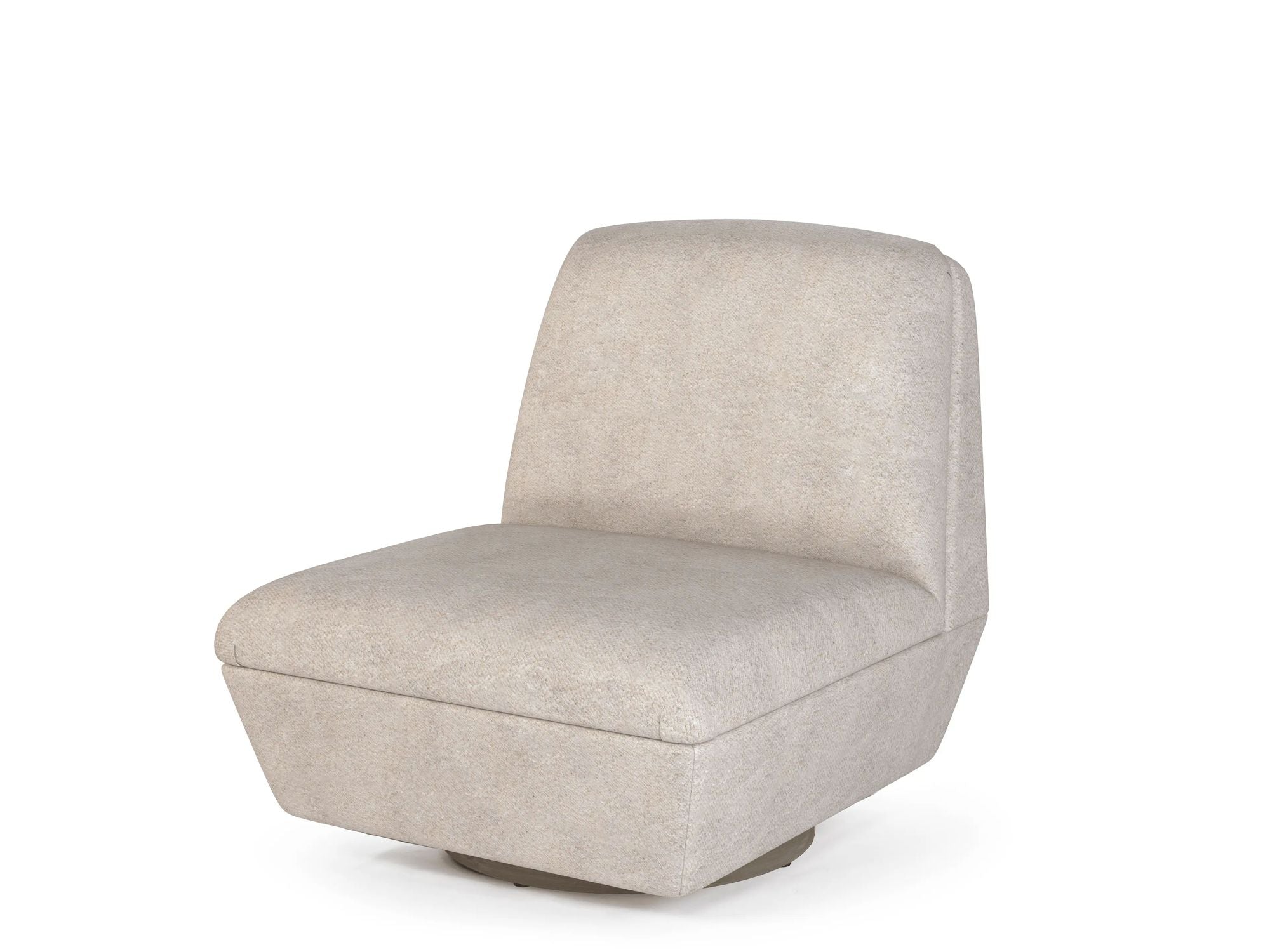 Gommaire Club Sessel Jules drehbar Ivory eleganter Indoor Sessel in hellem Cremeton | STUFF Shop