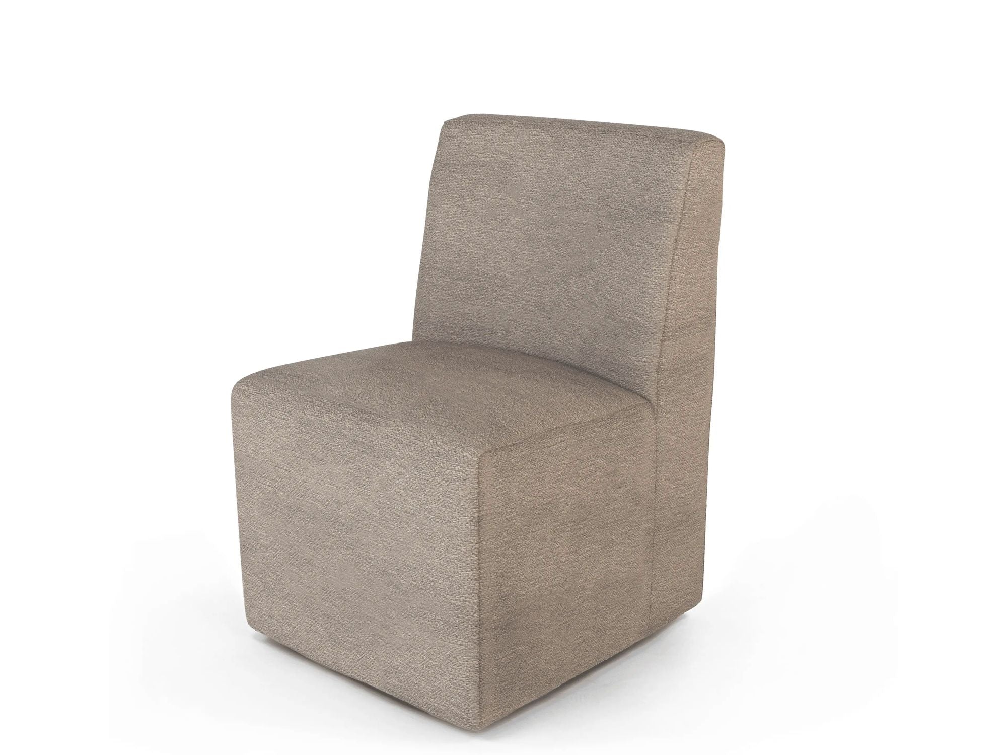 Gommaire Esszimmerstuhl Jerry mit Rollen – eleganter Indoor Stuhl mit Polsterung und beweglicher Basis