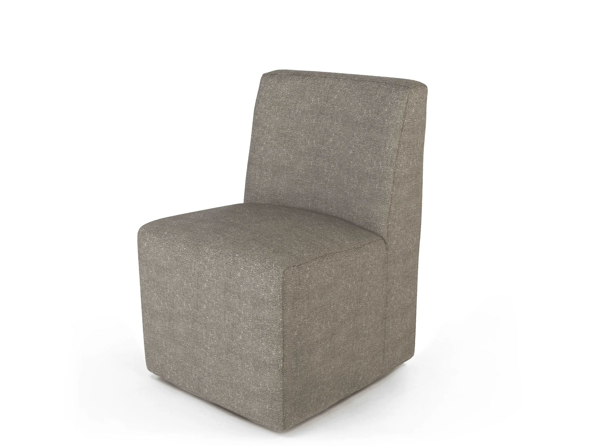 Gommaire Esszimmerstuhl Jerry mit Rollen – eleganter Indoor Stuhl mit Polsterung und beweglicher Basis