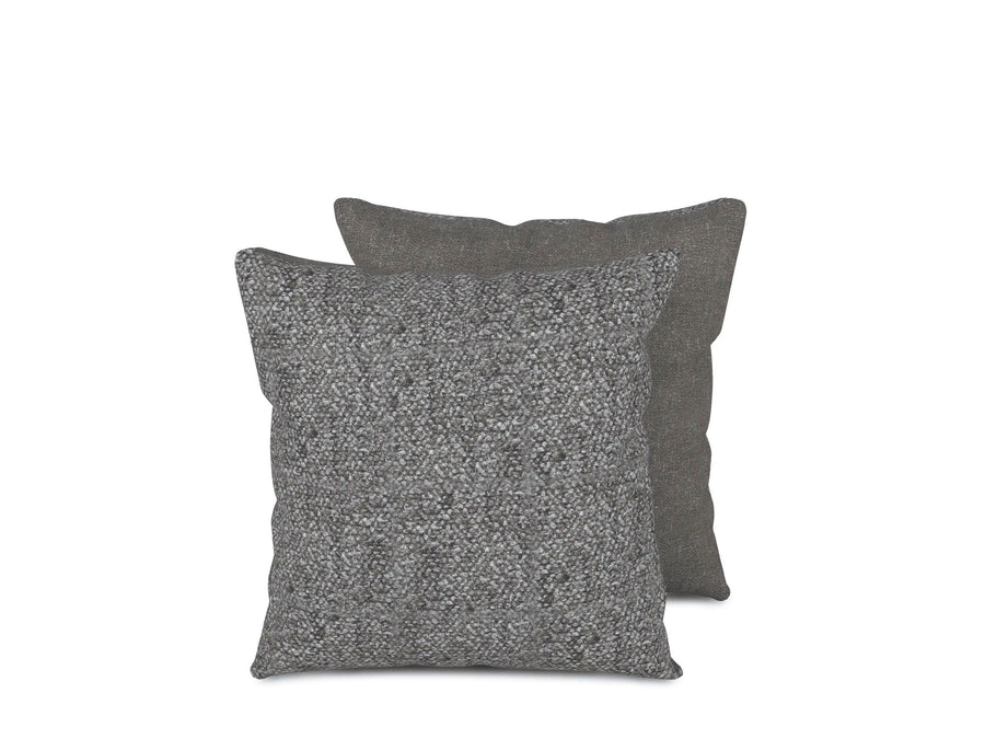 Gommaire Deko Kissen Set 45x45 cm Moss-Stone – 2er Set in den Farben Moss und Stone mit Federfüllung