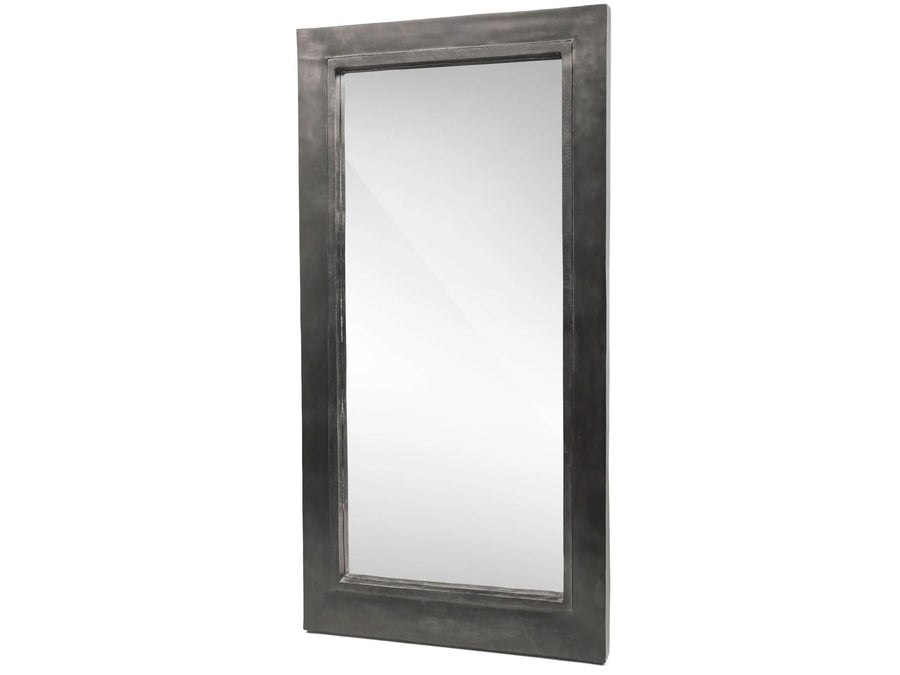 Großer Gommaire Spiegel Bold Rectangular Large mit schwarzem Aluminiumrahmen | handgefertigt