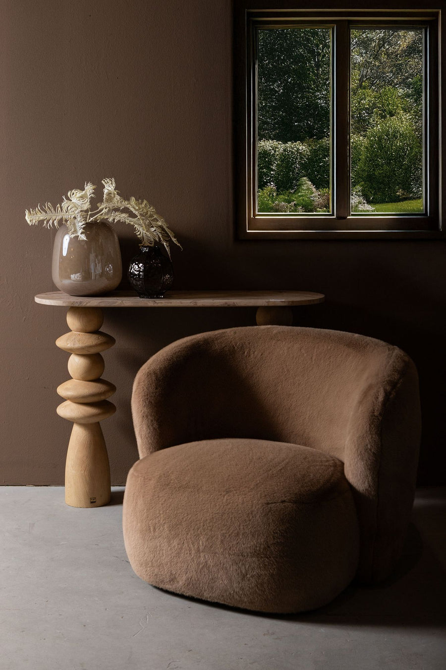 Sessel Aphrodite Mocca – Eleganter Klassiker