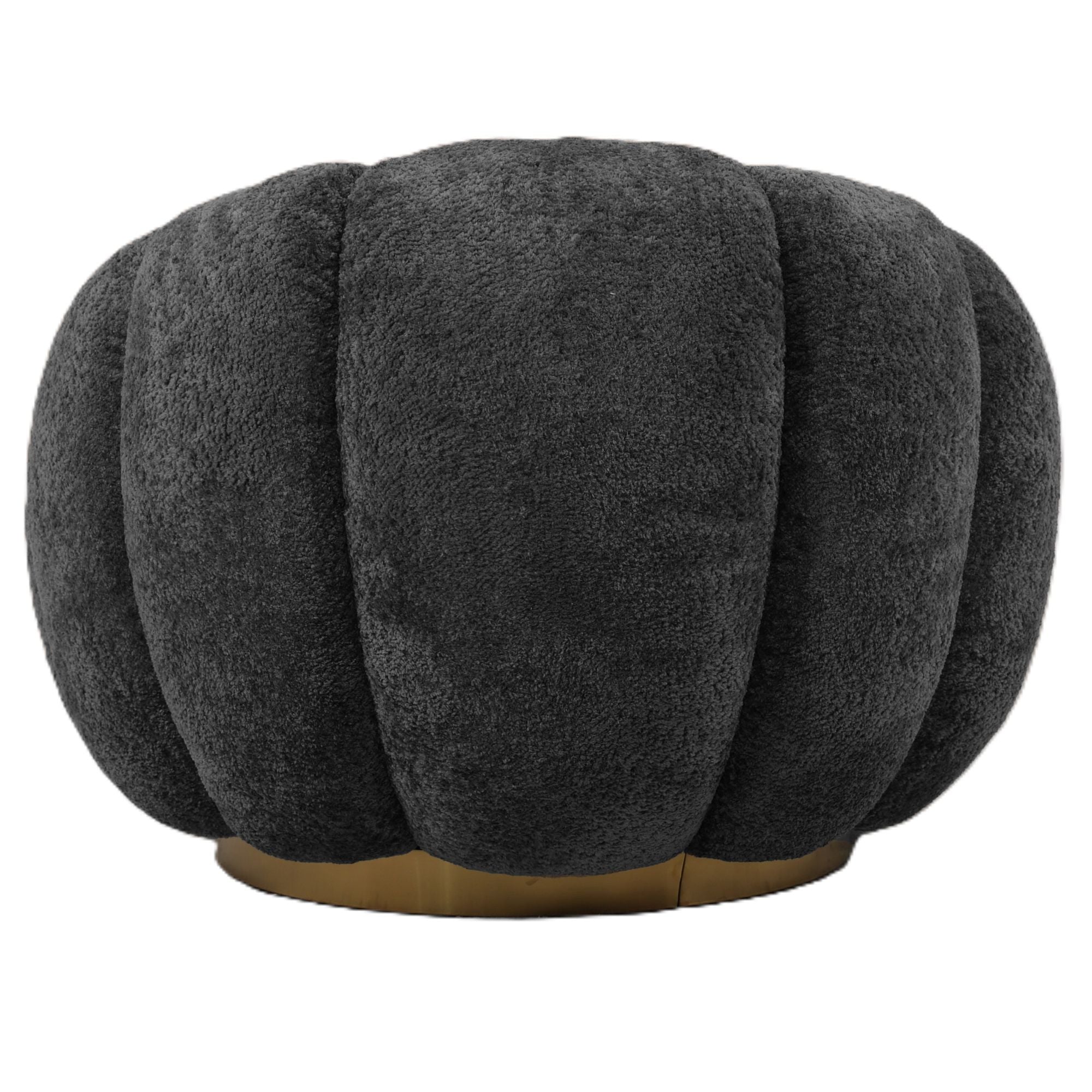 Sessel Daisy Anthracite – Eleganter Kontrast mit Goldbasis