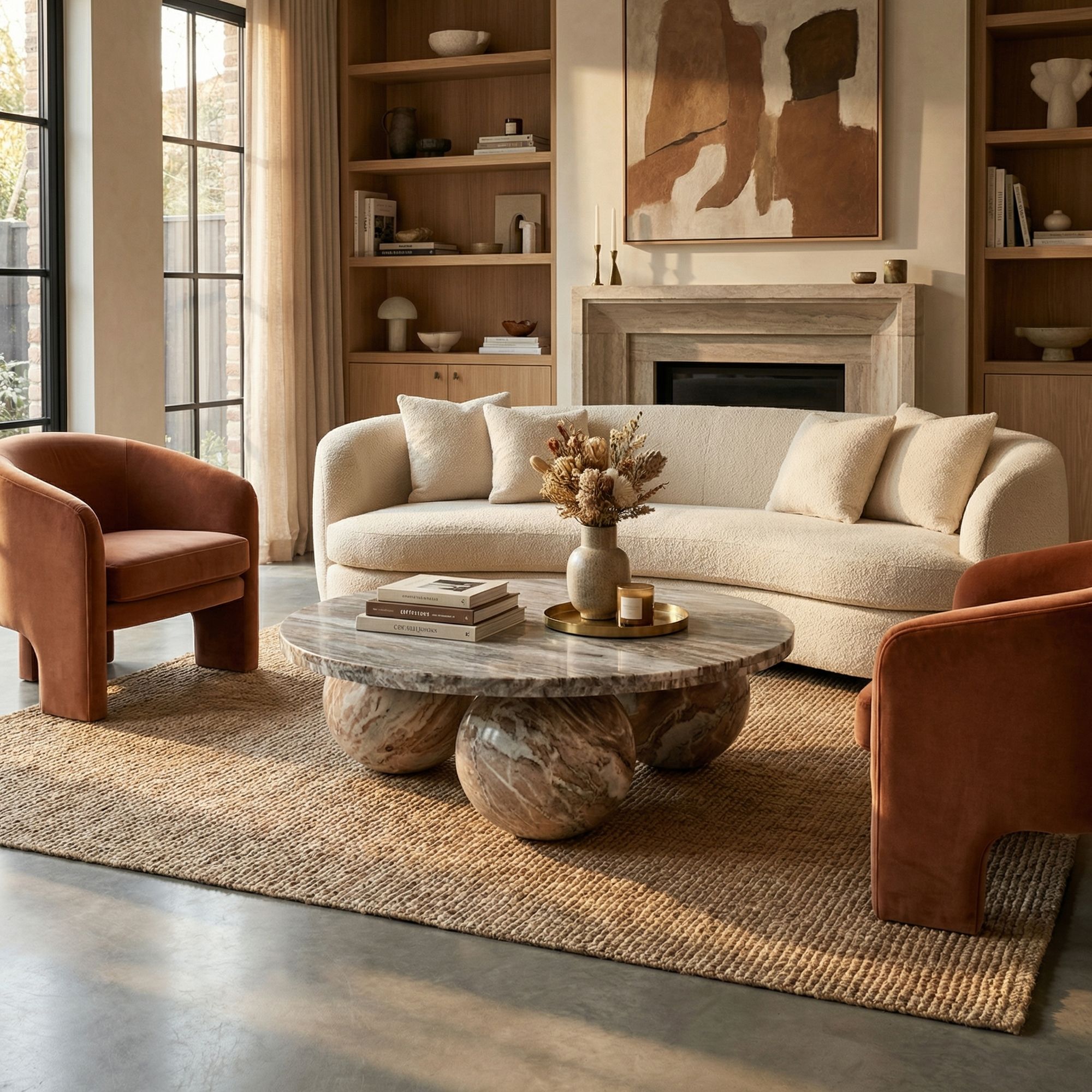 Couchtisch mit Kugelgestell skulpturales Design Wohnzimmer | PTMD bei STUFF Shop kaufen
