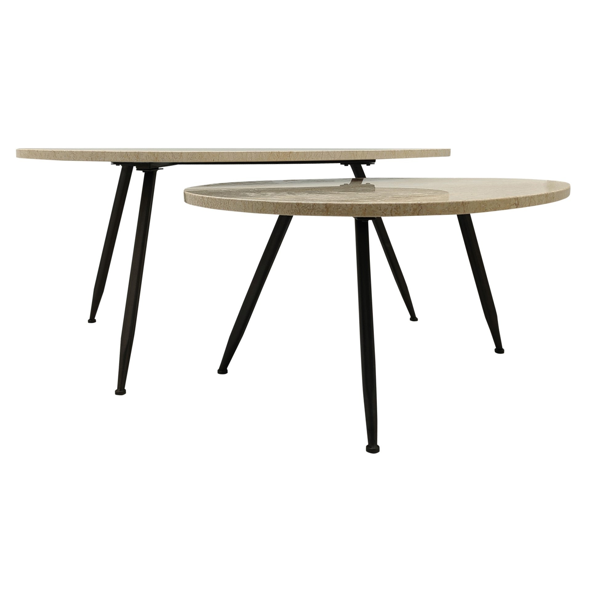 Couchtisch von PTMD – eleganter sitzmöbel aus Stoff in Beige mit Metallgestell im modernem Design, komfortabel und pflegeleicht.