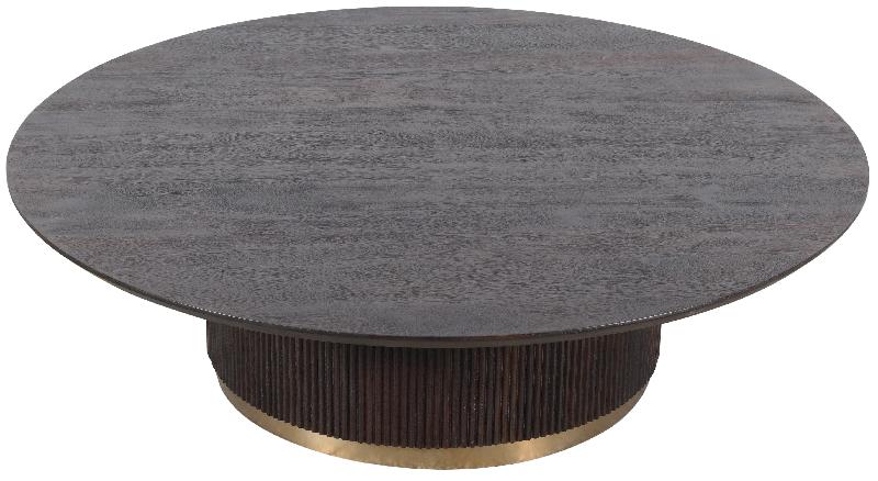 Couchtisch von PTMD – eleganter sitzmöbel aus Stoff in Braun mit Metallgestell im modernem Design, komfortabel und pflegeleicht.