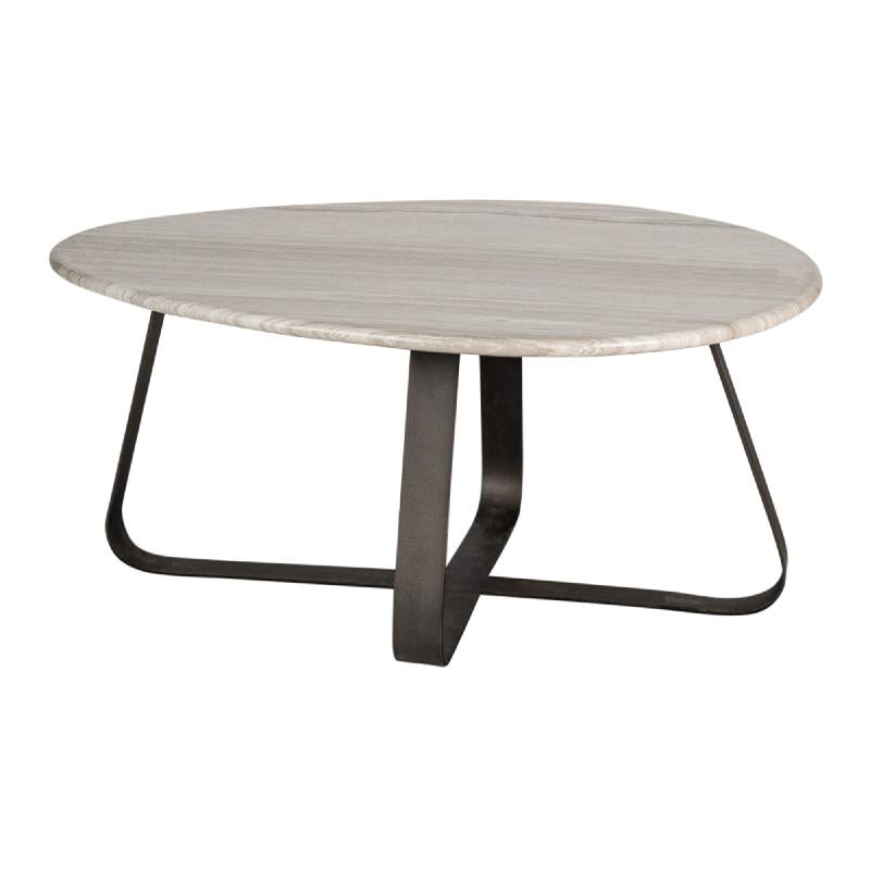 Couchtisch von PTMD – eleganter sitzmöbel aus Stoff in Grau mit Metallgestell im Industrial Chic, komfortabel und pflegeleicht.